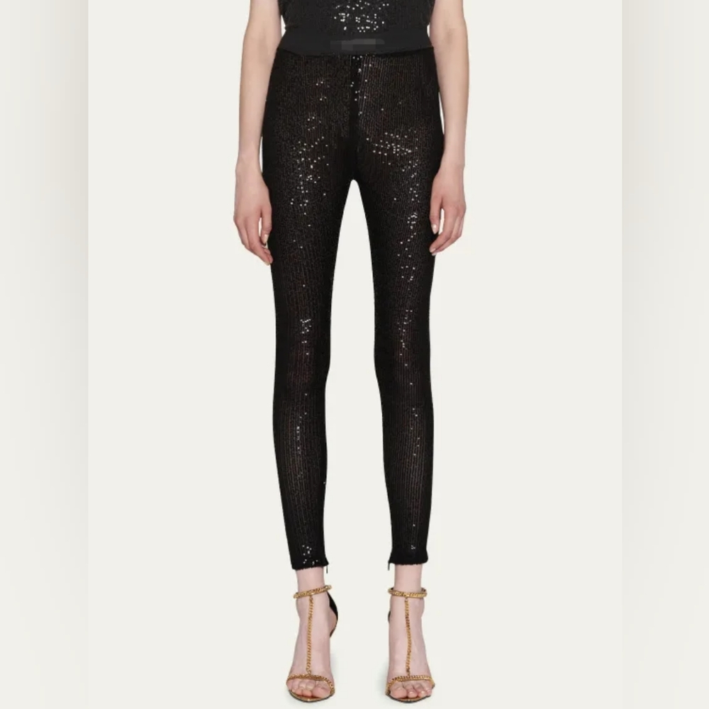 calzedonia single side Black sequins leggings